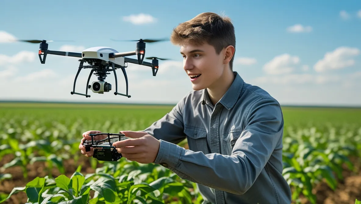 Photo - Learning to Fly: Russian Farmers Train to Operate Agricultural Drones