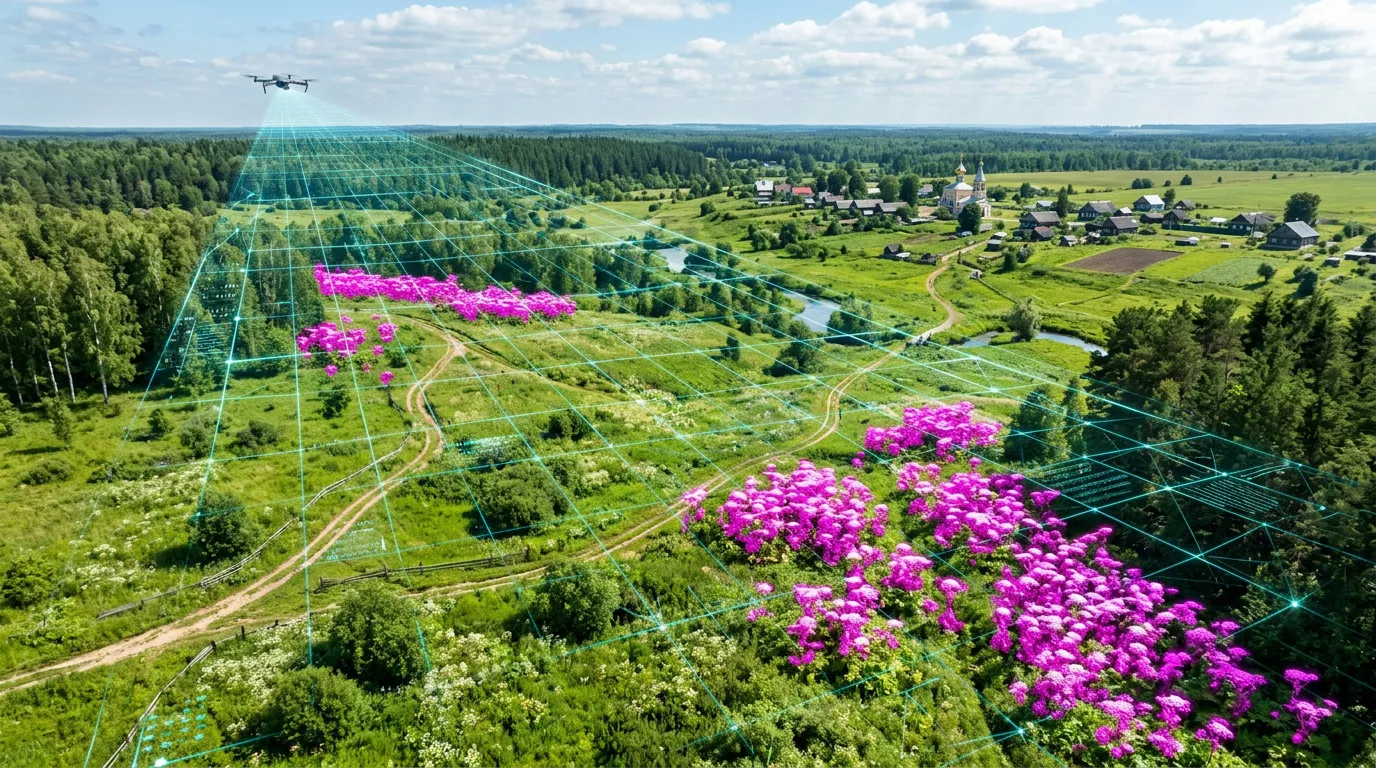 Photo - Yandex Uses Satellites to Track an Invasive Weed Across Vast Landscapes