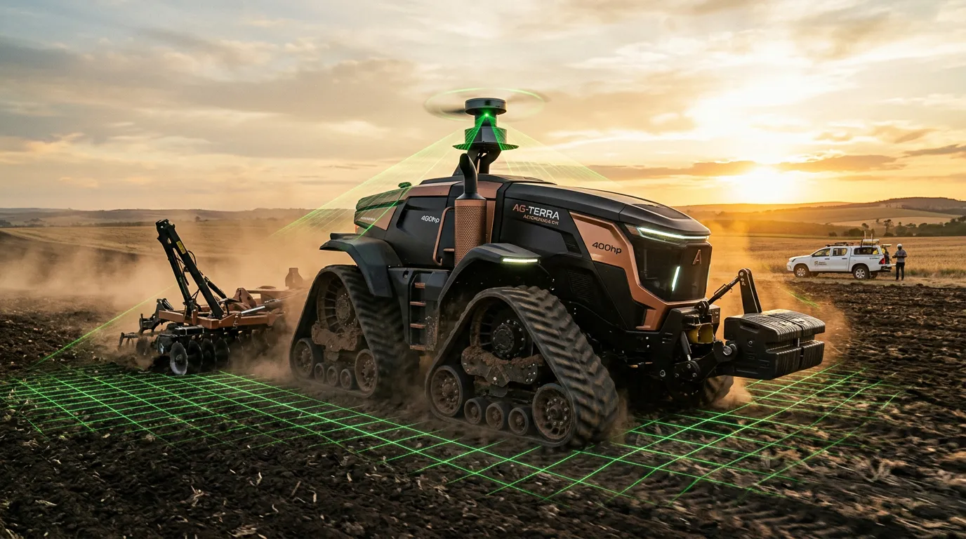 Photo - Driverless Farm Machinery for Vast Fields