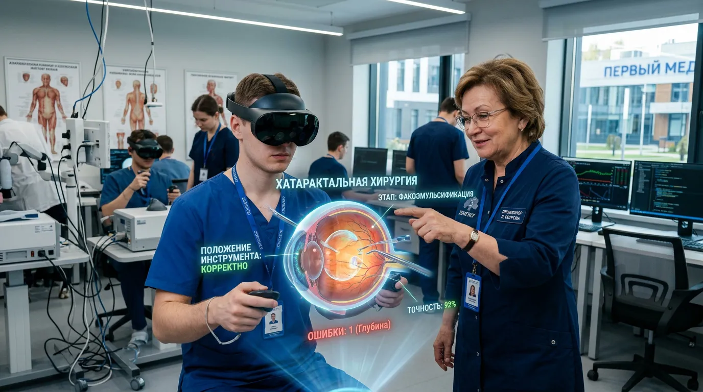 Photo - Рука чувствует, ИИ поправляет: российские студенты создали тренажер для хирургов-офтальмологов